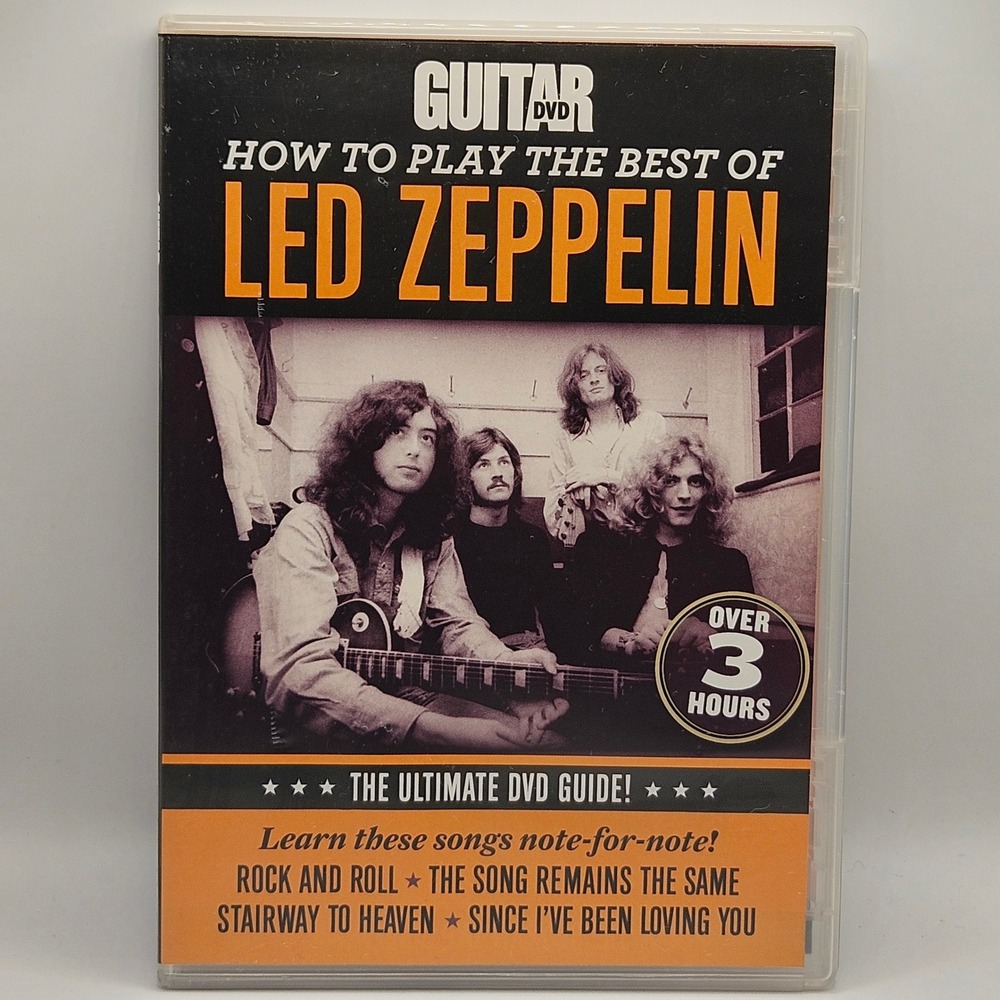 Guitar World How To Play The Best Of Led Zeppelin DVD Instructional Guide Black